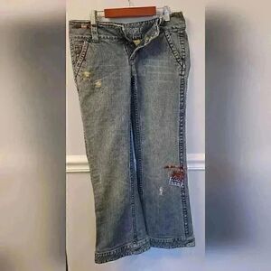 Rare Vintage Free People Patchwork Jeans Size 27